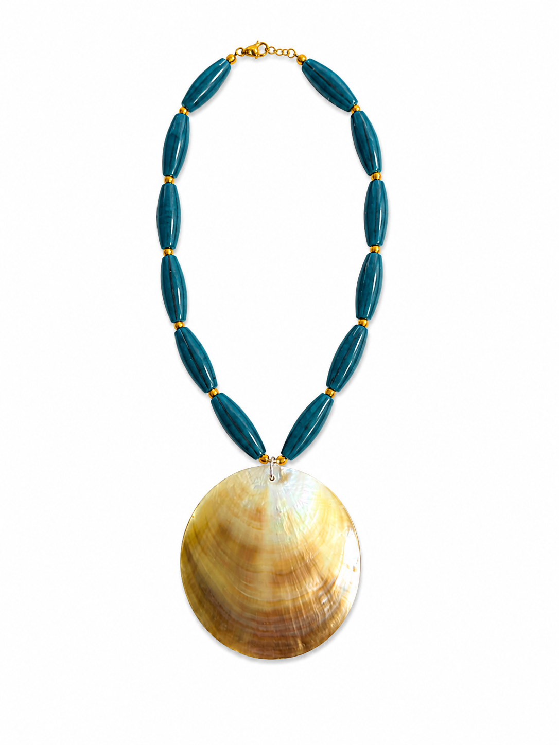 SIREN Shell Necklace - Golden Pearl