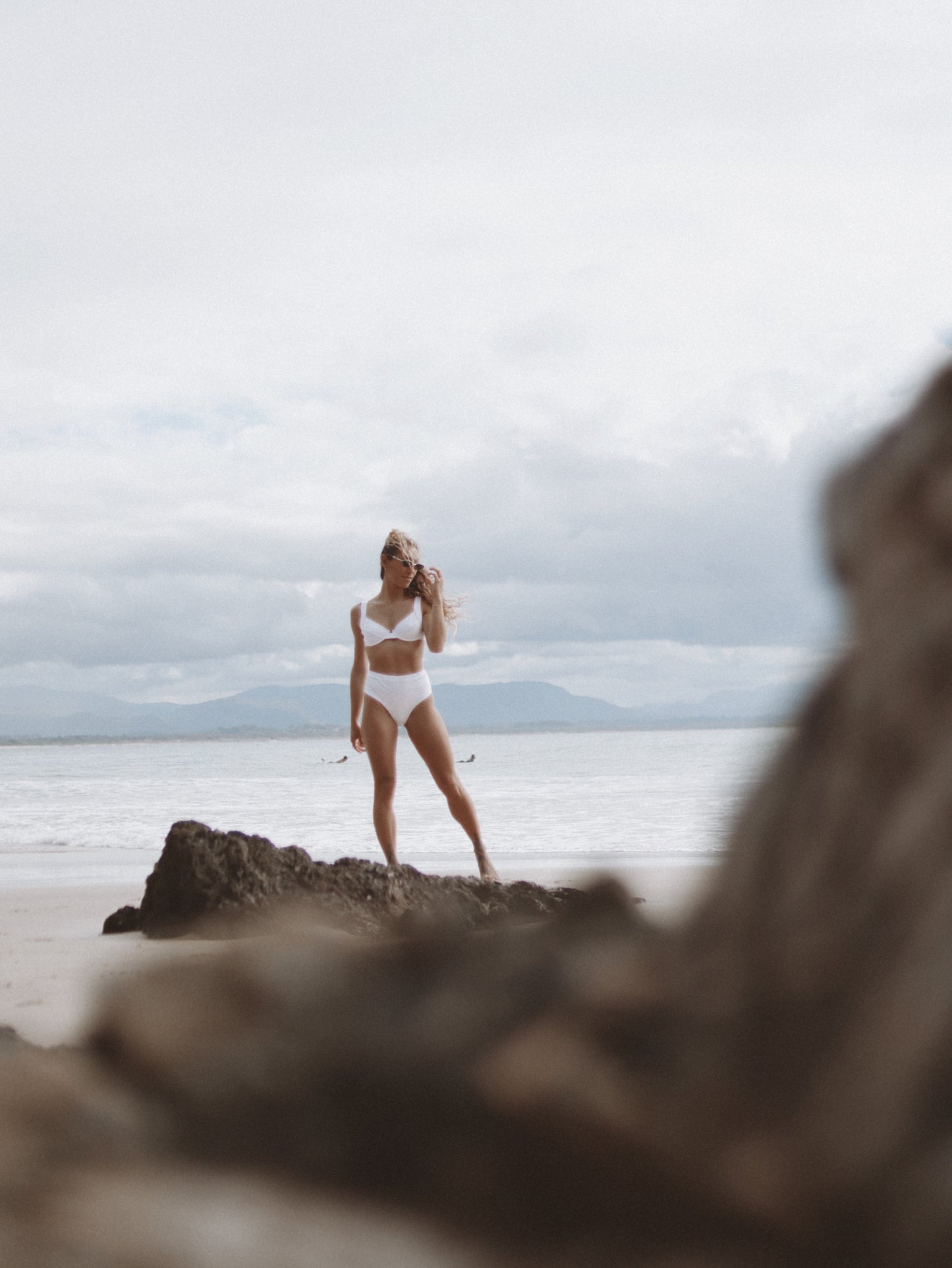 CORAL BAY TOP - RIB WHITE