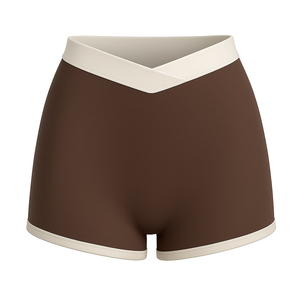 REVERSIBLE RAY - OVERLAPPED SHORTS BUTTERCREAM BOTTOMS