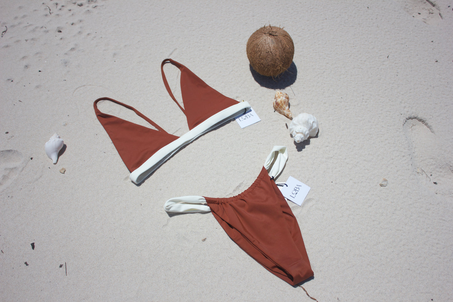 MEDITERRANEO TOP - RUST/CREAM